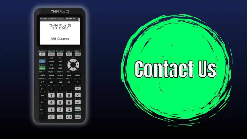 Contact US - TI Graphing Calculator